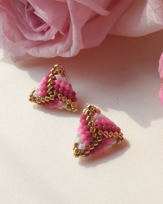 Mini mosaic studs earring
