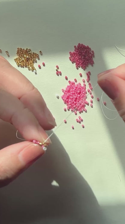 Mini mosaic studs earring